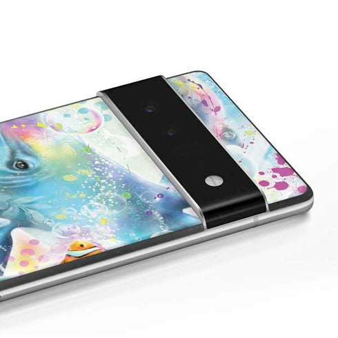 Pastel Dolphins by Sheena Pike Google Pixel 6 Skin